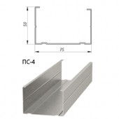 Профиль стоечный ПС4 3000*75*50*0,45мм