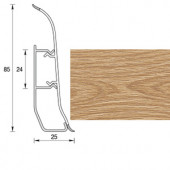 Плинтус "Дуб классик", кабель-канал, мягкий край, 85*2500мм