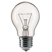 Лампа накаливания A55 CL 60W 230V E-27 прозрачная Philips