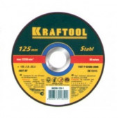 Круг "Kraftool" абразивный отрезной по металлу, 115*1*22,23мм