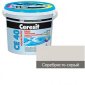 Затирка водоотталкивающая "Ceresit СЕ-40", 2кг, серебристо-серая